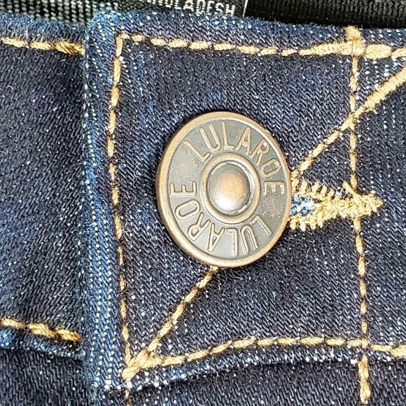 Lularoe Jeans Skinny Womens Size 32 Blue High Rise Stretch Denim 5-Pocket - Picture 4 of 8